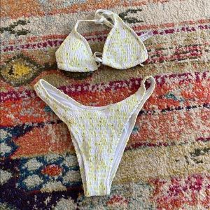 Shein Floral Halter Bikini